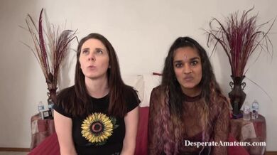 Rose Kama Sutra and Shan Hot sexy big tit milf and petite indian and blonde get their tight pussies