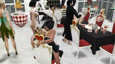 Princess Gone Wild #2 - Lesbian Orgy Party - Alice in Wonderland Tea Party - SIMS 4 Roleplay