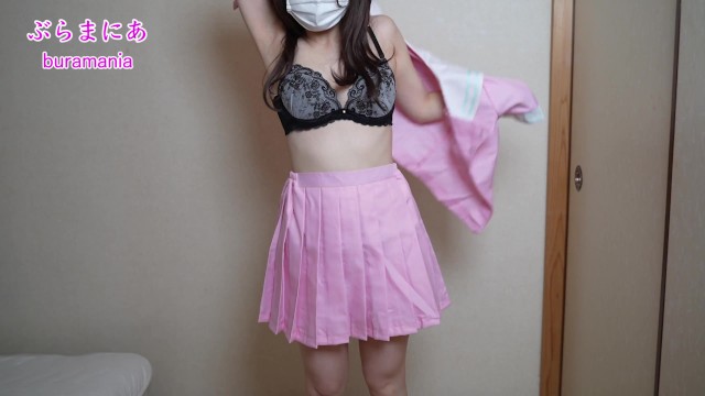 Introducing underwear with no bra and no panties in T-back pink sailor suit ❤️