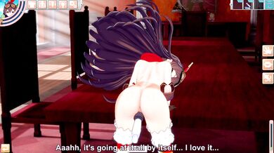 3D/Anime/Hentai.Genshin Impact: Amber orgasms over and over from Diluc's big dick !!