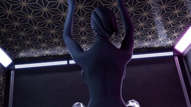 Mass Effect - Liara Gets A Big Dick At The Gloryhole [Blender] (With Sound)