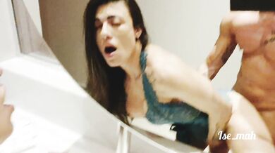 Ise_mah, fucking the brunette in the motel, cumming allover her tits