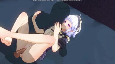 3D HENTAI The maid came at night for your sperm