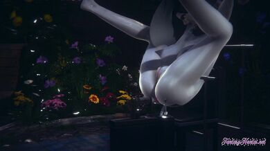 Resident Evil Hentai - Lady Dimitresku in a Anal sexual machine