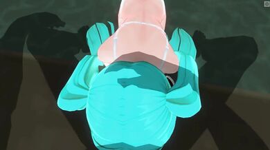 3D HENTAI POV Hatsune Miku sucks you off